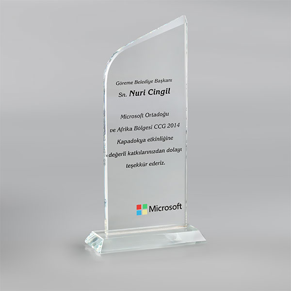 Kristal Plaket – Microsoft