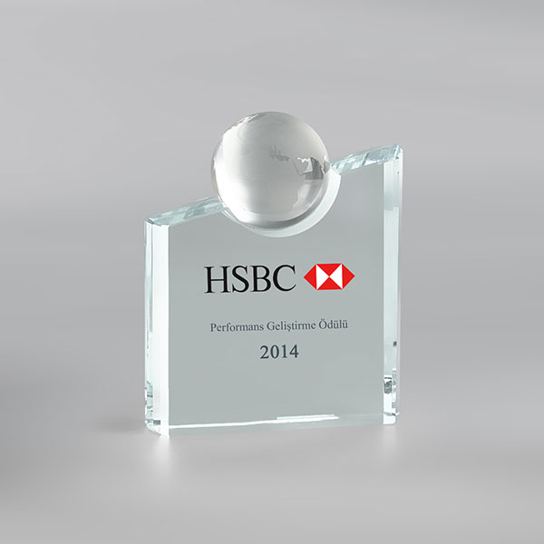 Kristal Plaket – HSBC Bankası